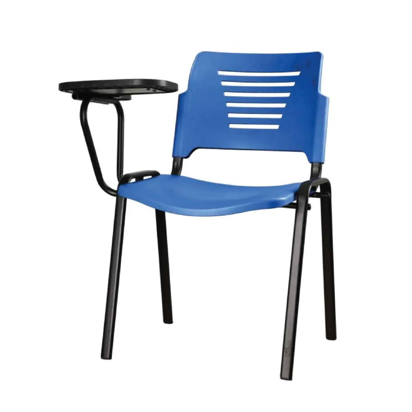 PEW2 Student Chair with Epoxy Black Leg + Flip UP Tablet(PP Shell)