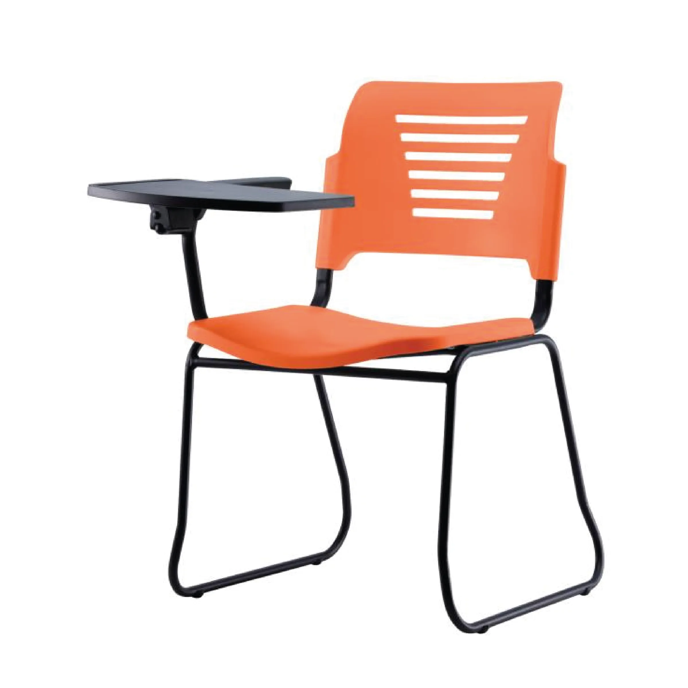PEW2 Student Chair with Epoxy Black Leg + Foldable Tablet (PP Shell)