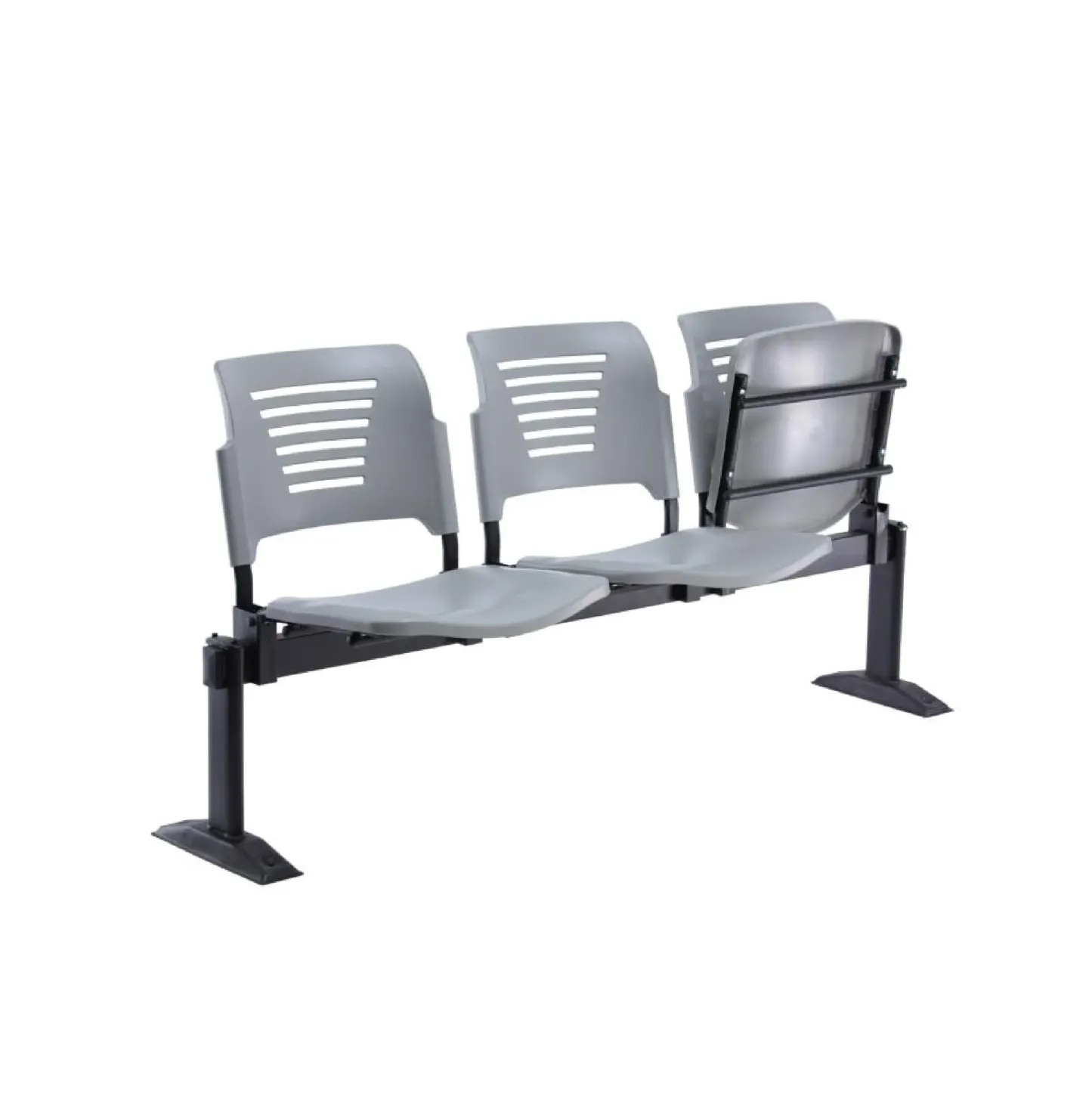 PEW3 - 2 to 4 Seater Link Waiting Chair with Foldable Up Seat (PP Shell)