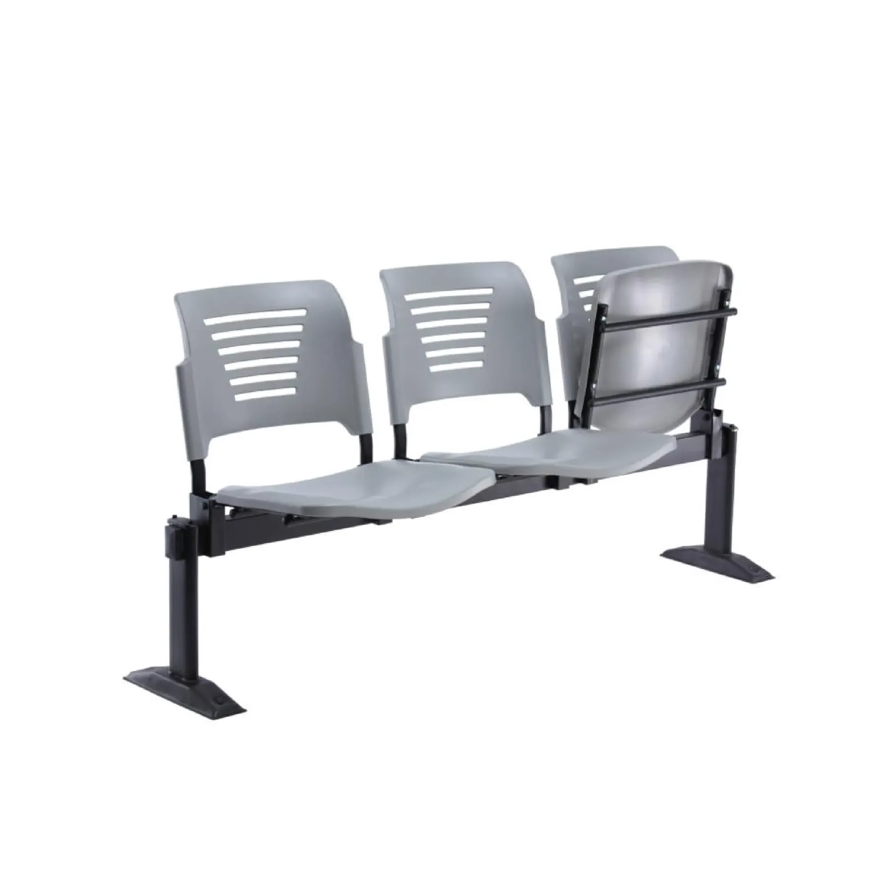 PEW3 - 2 to 4 Seater Link Waiting Chair with Foldable Up Seat (PP Shell)