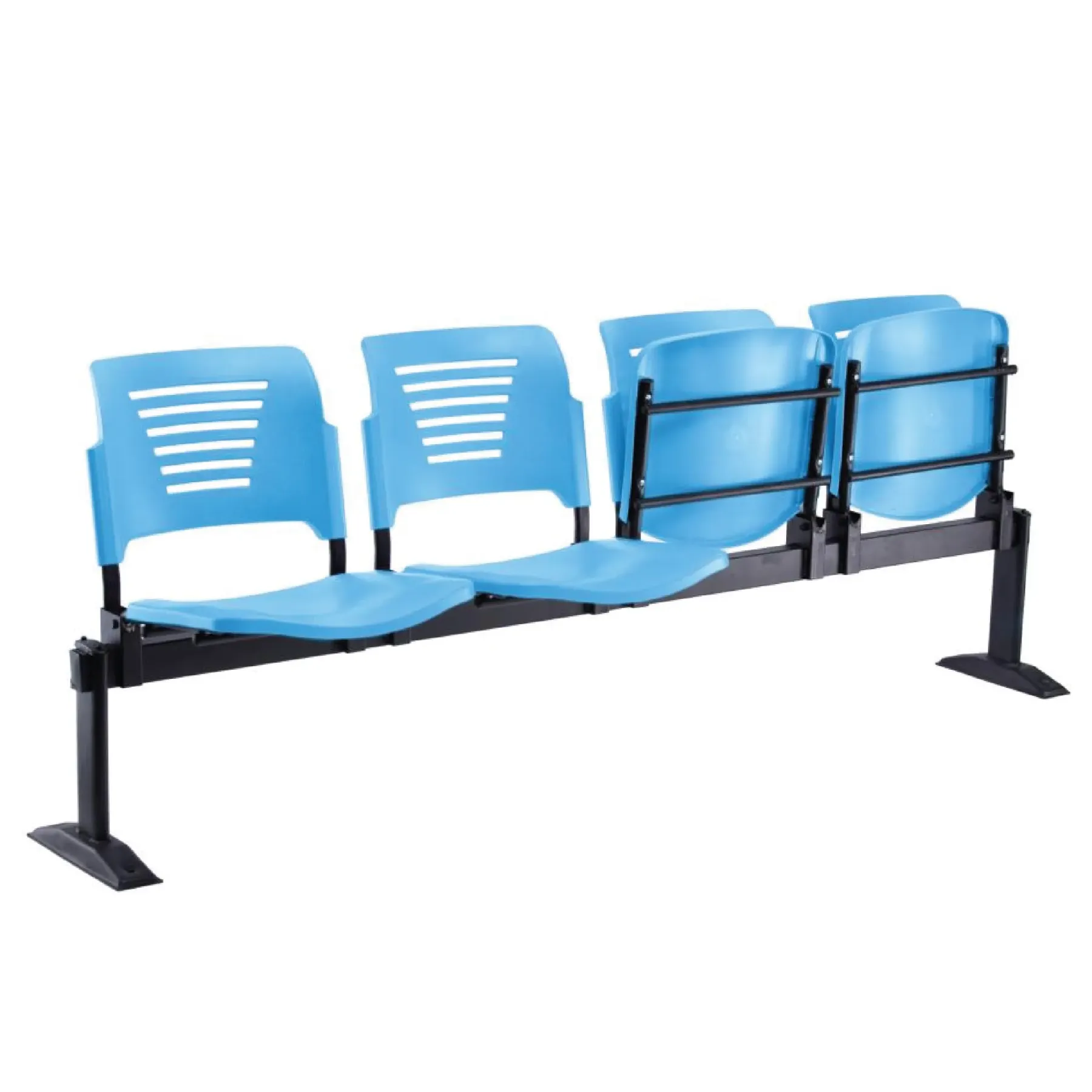 PEW3 - 2 to 4 Seater Link Waiting Chair with Foldable Up Seat (PP Shell)