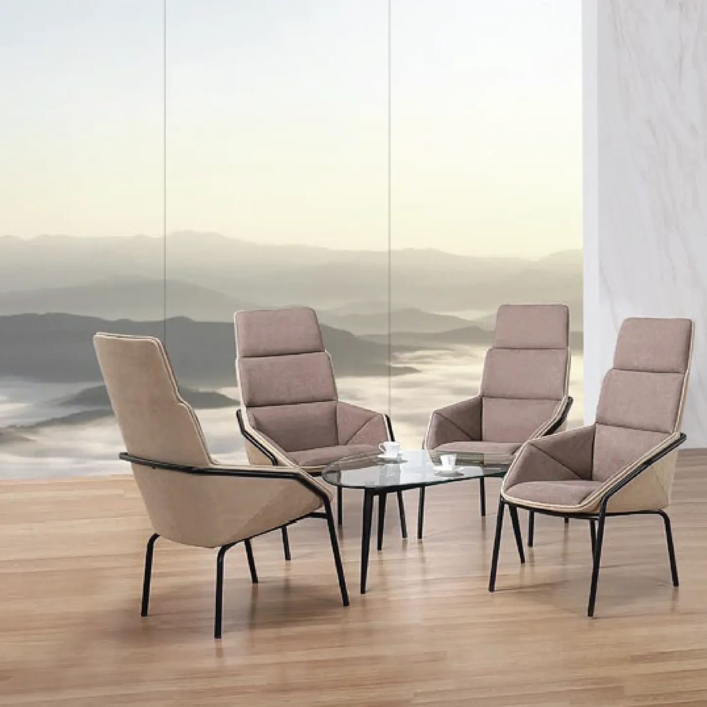 Fer Lounge Chair - High Back [PU LEATHER]