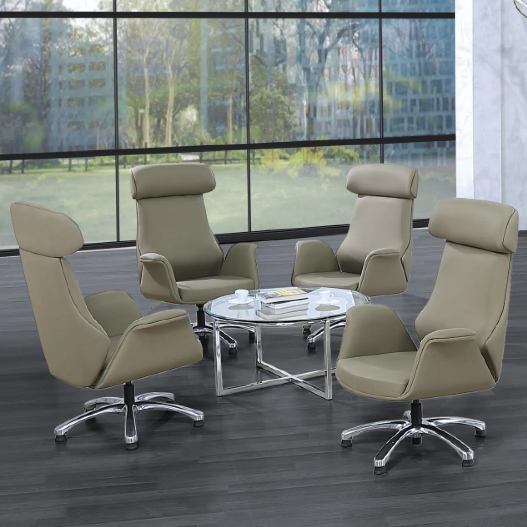 Siusi Lounge Chair - High Back [PU LEATHER]