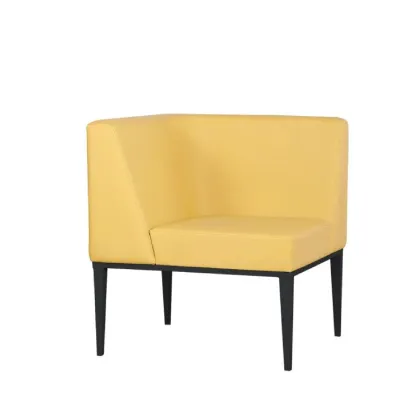 WEGO Single Seater L-Shape Sofa [PU LEATHER]