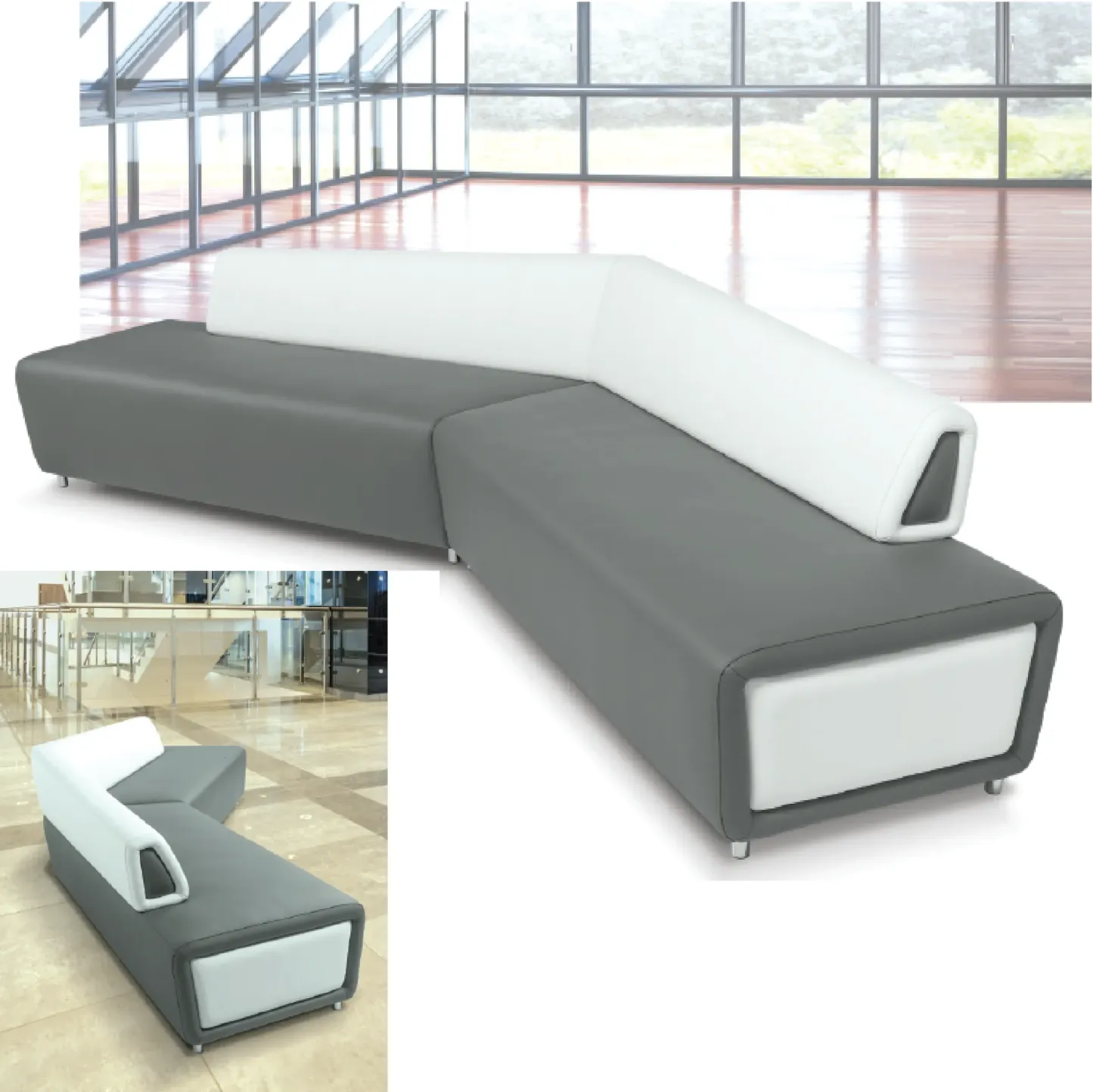 RENA Long Sofa (Up to 6 Seaters) [PU Leather]