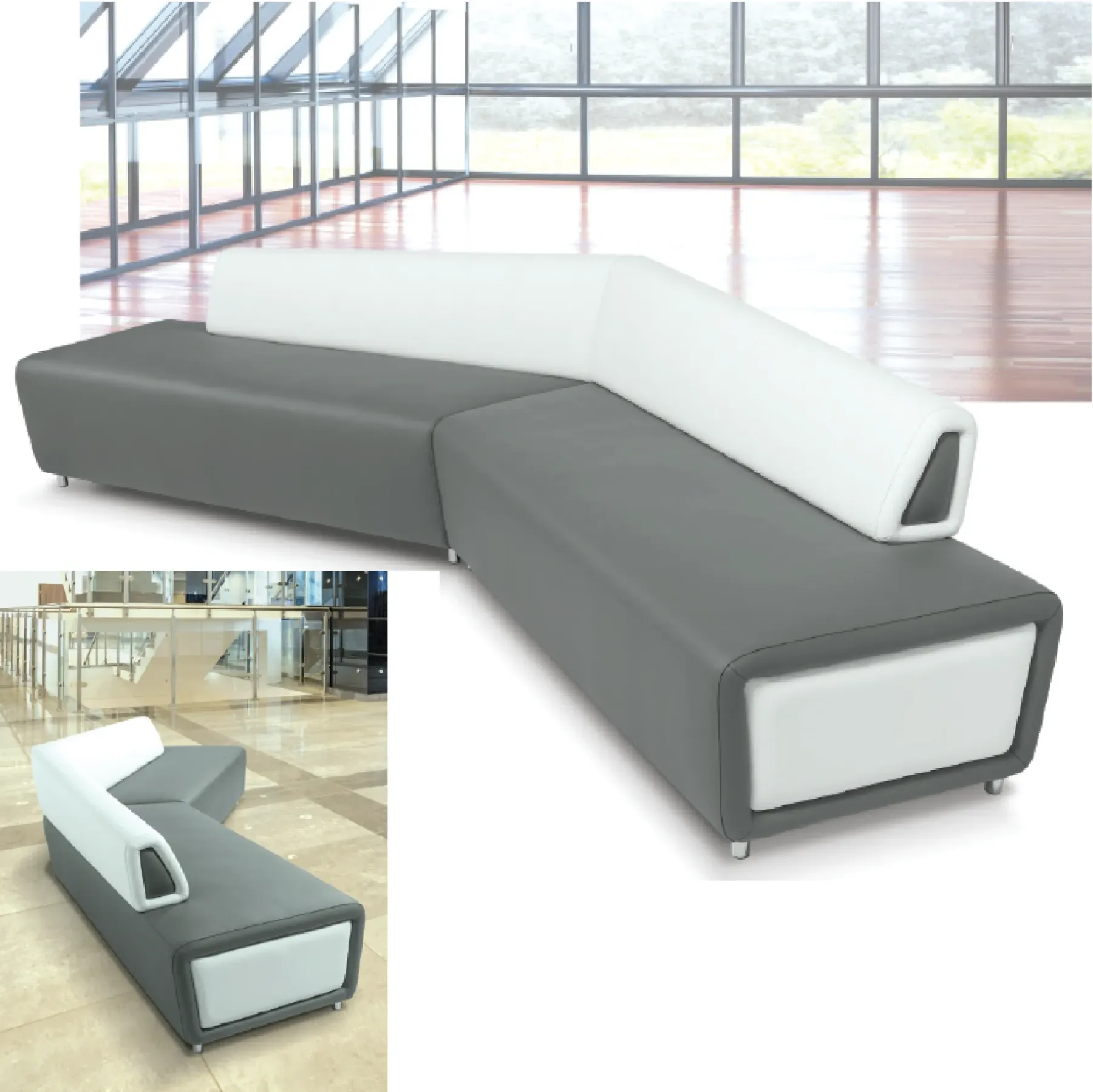 RENA Long Sofa (Up to 6 Seaters) [PU Leather]