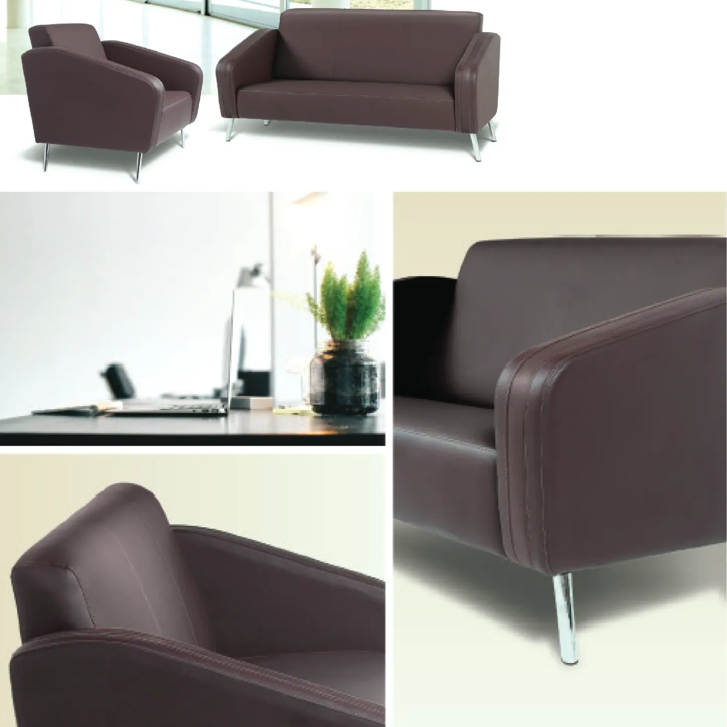 LOTI Sofa - 3 Seater [PU Leather]