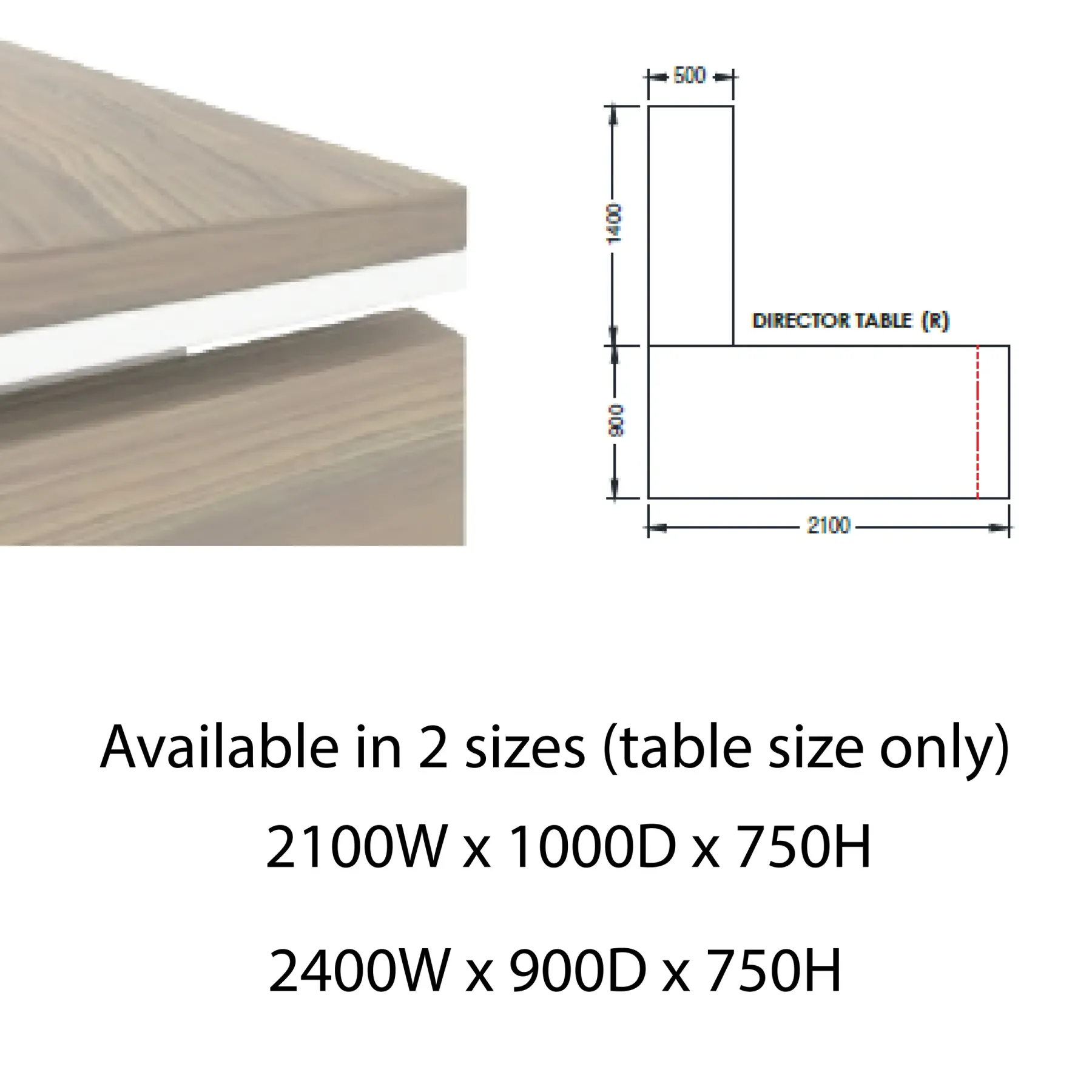 Modern Wooden Director Table - SUP320