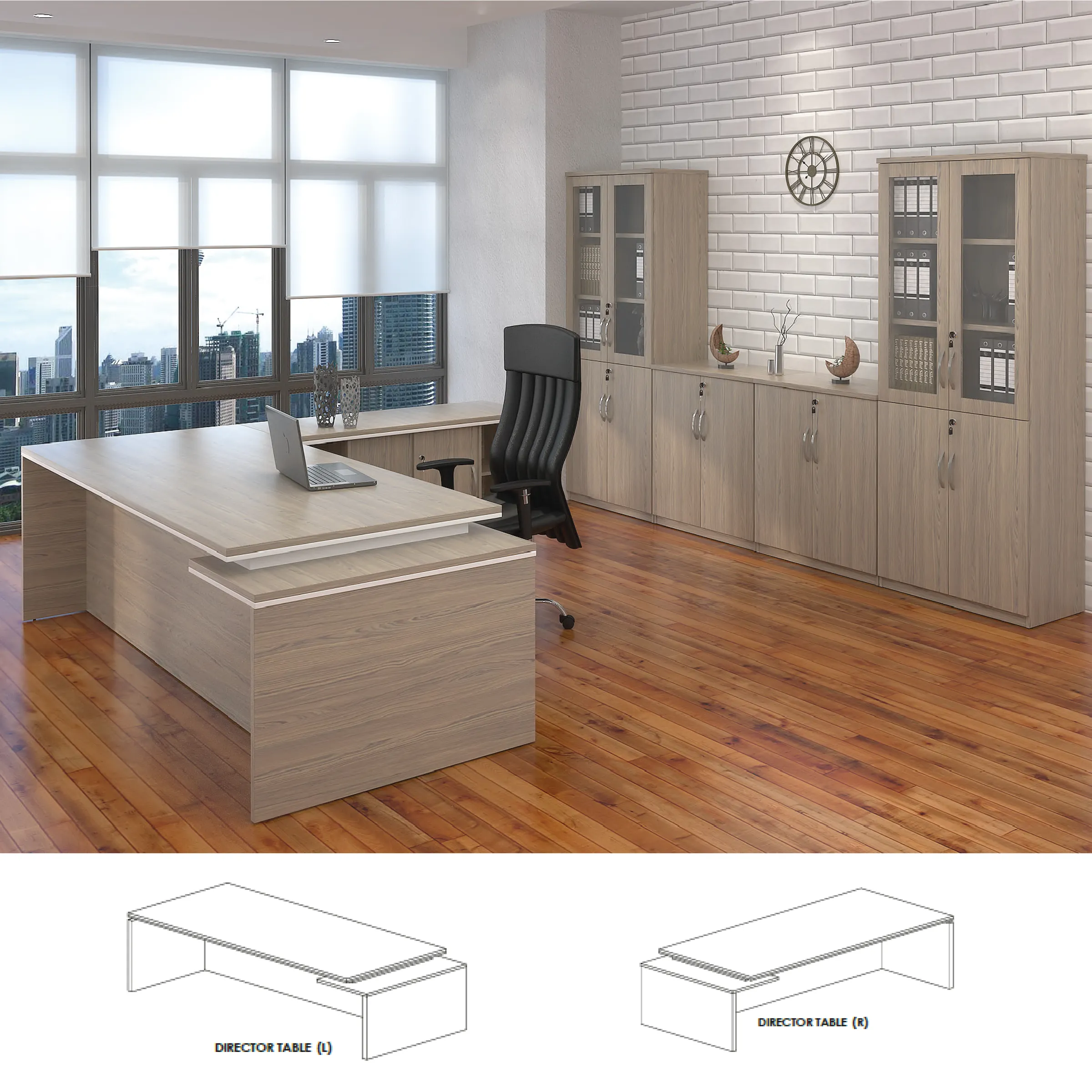 Modern Wooden Director Table - SUP320