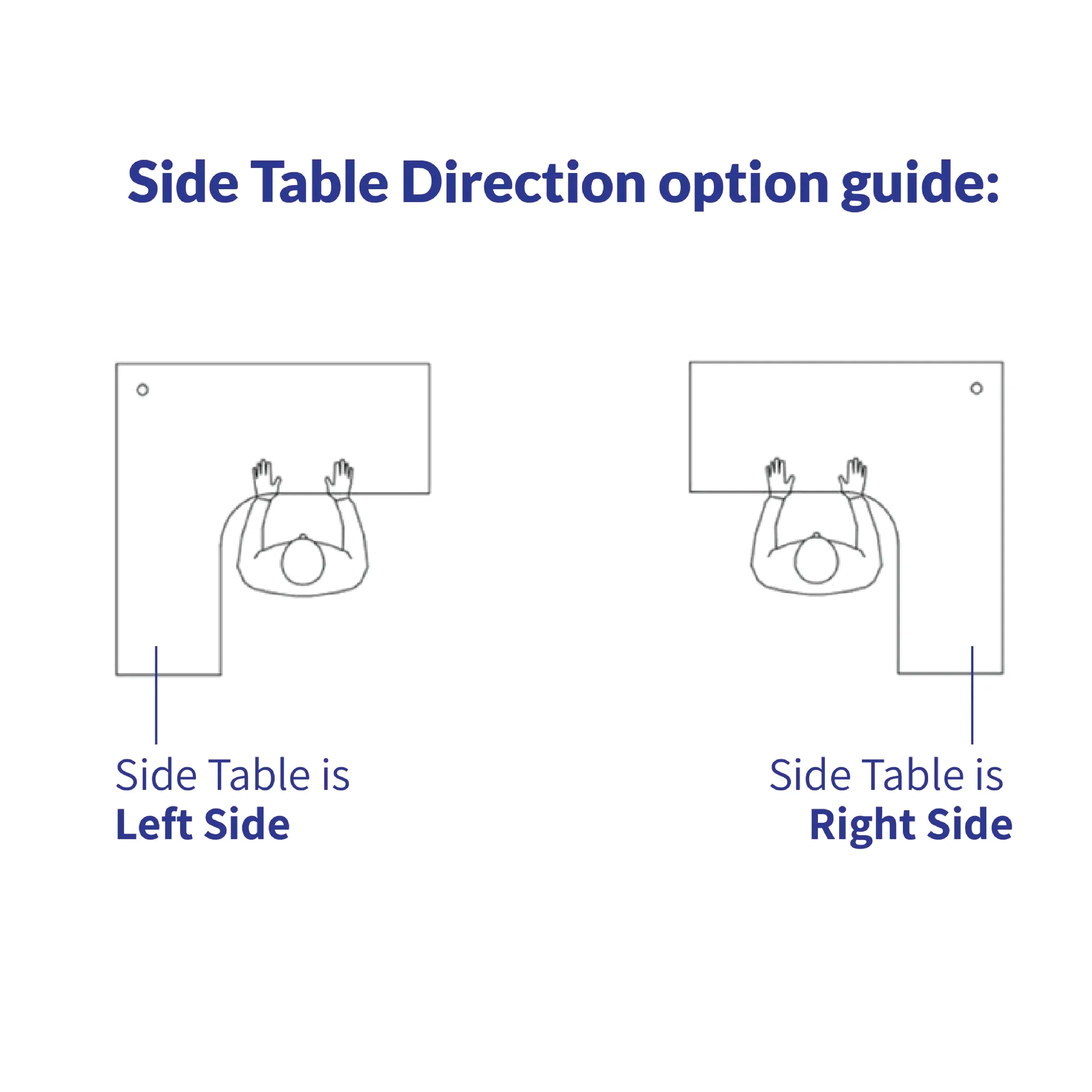 Classy Director Table with Side Cabinet - Chrome Leg