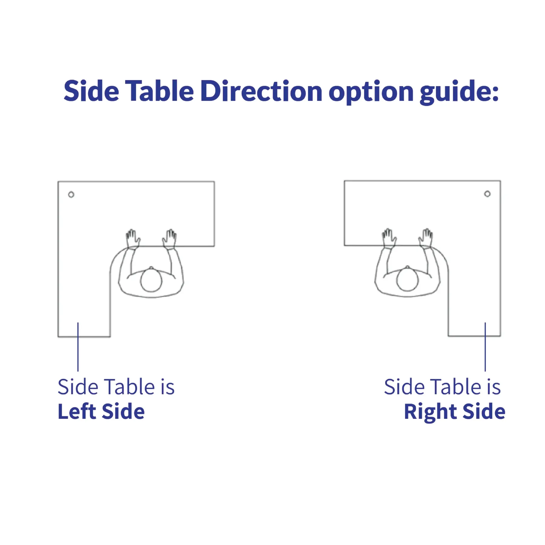 Classy Director Table with Side Cabinet - Chrome Leg