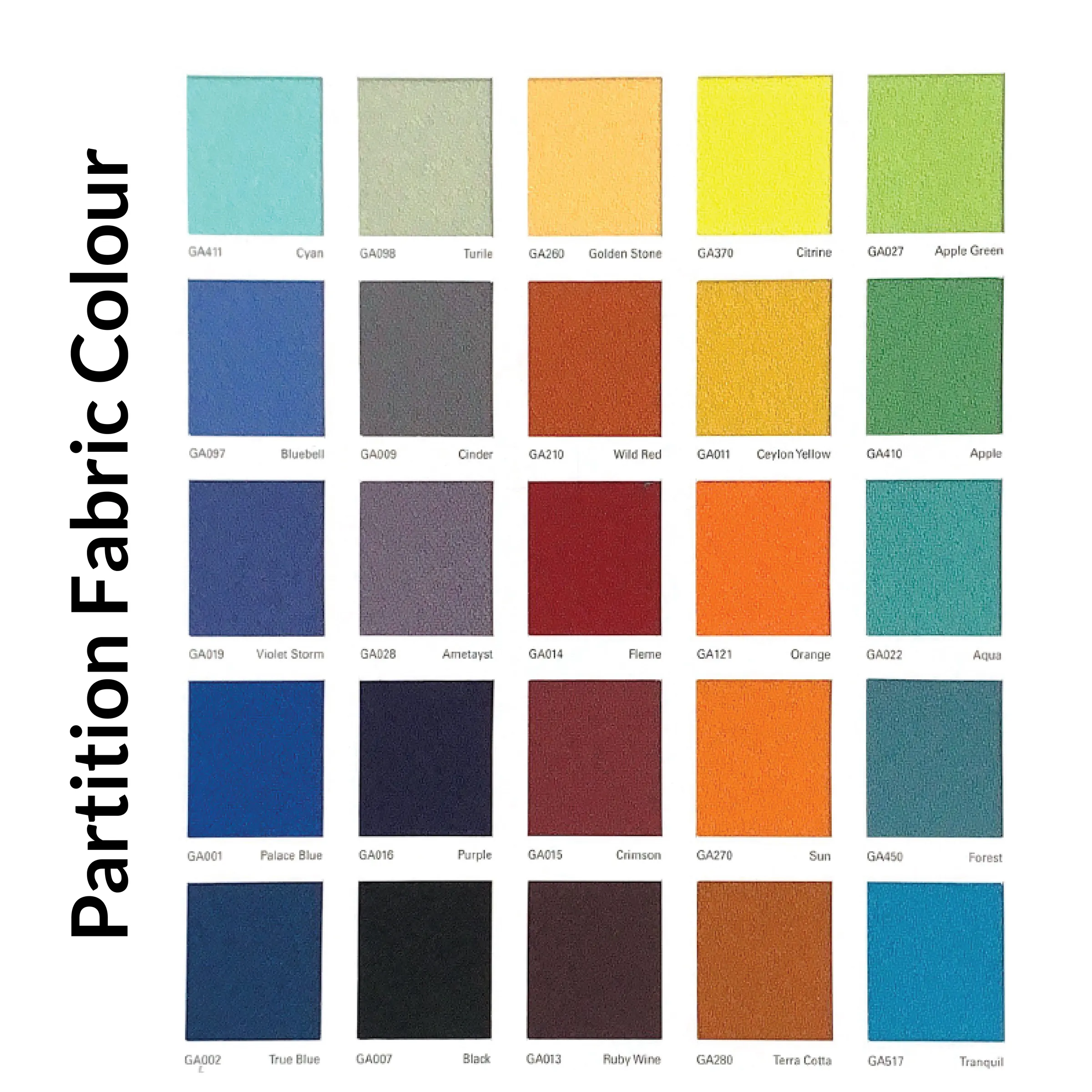 16mm Workstation - 6 seater - Frameless Fabric Partition (1500 x 600 per seater)