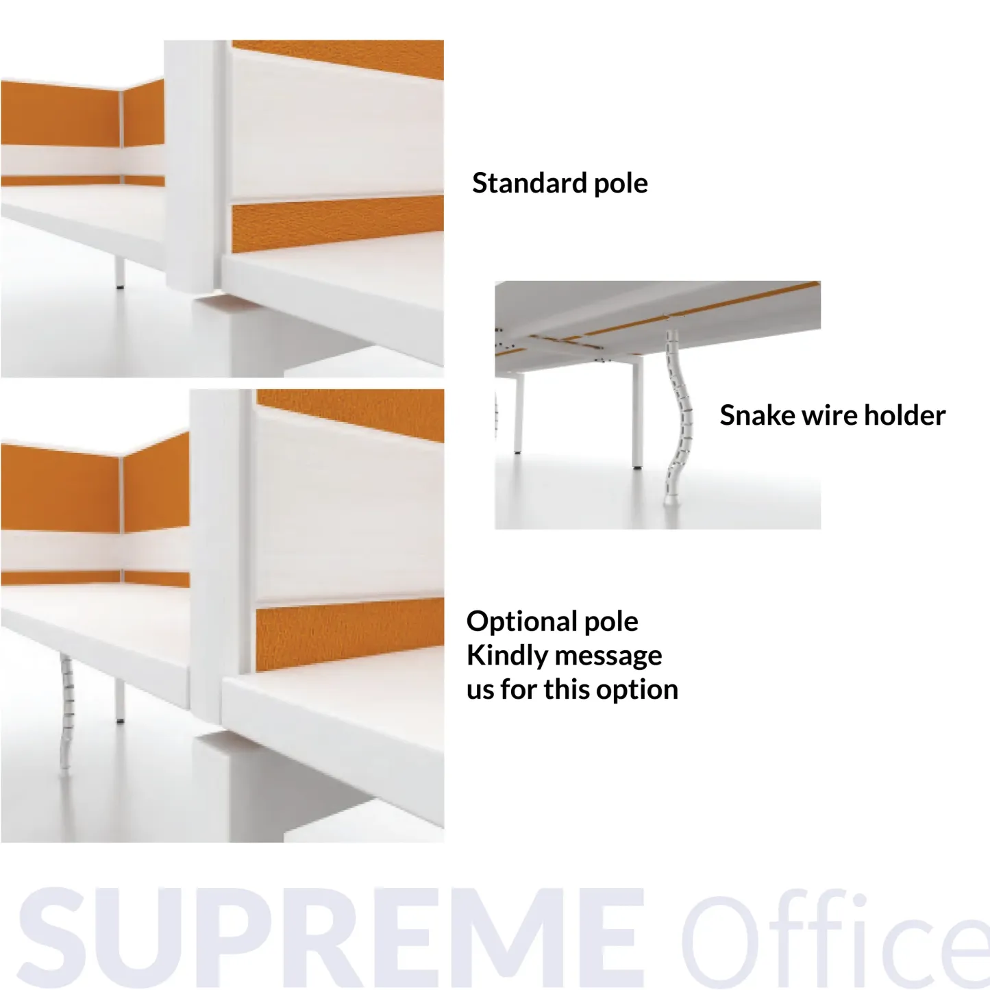 6 Seater Workstation - 1500W x 600D per seater