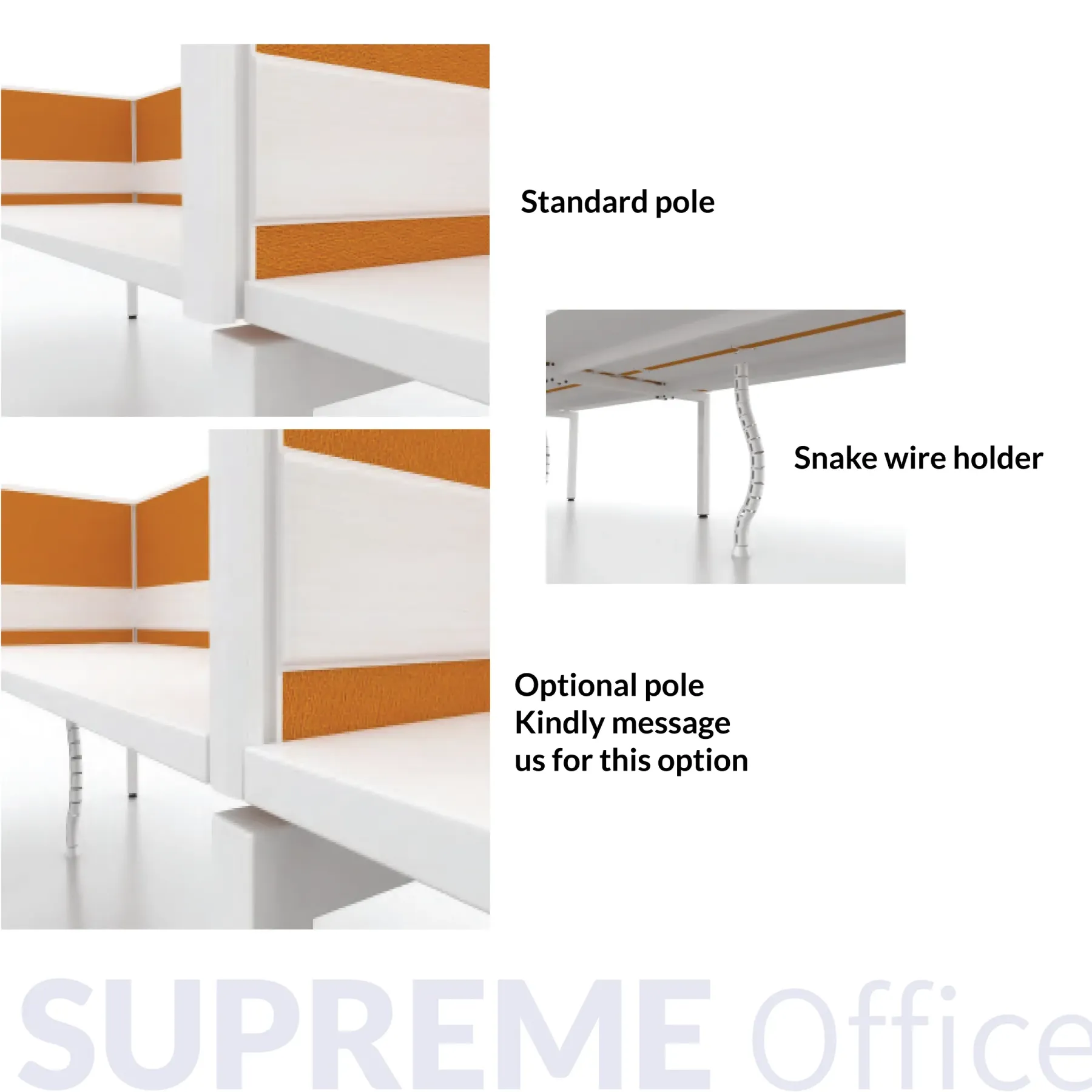 6 Seater Workstation - 1500W x 600D per seater