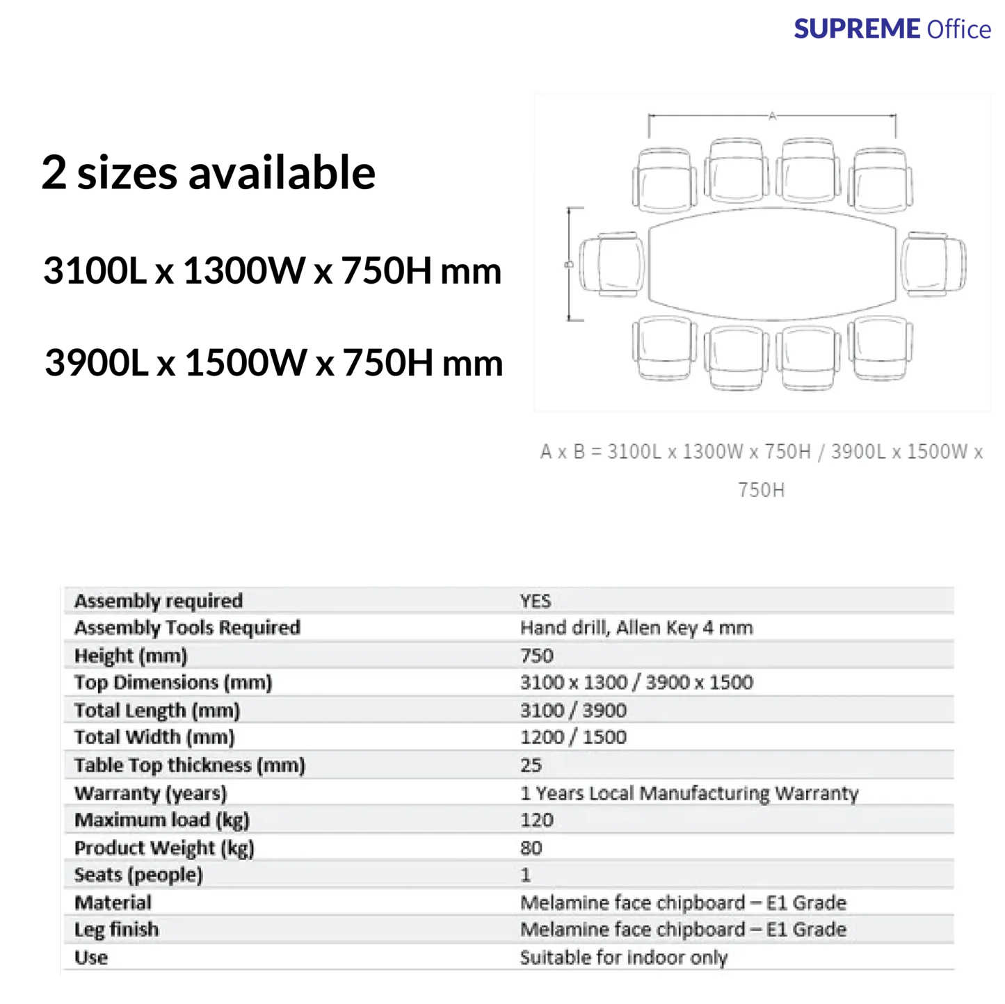 LORO Meeting Conference Table Desk