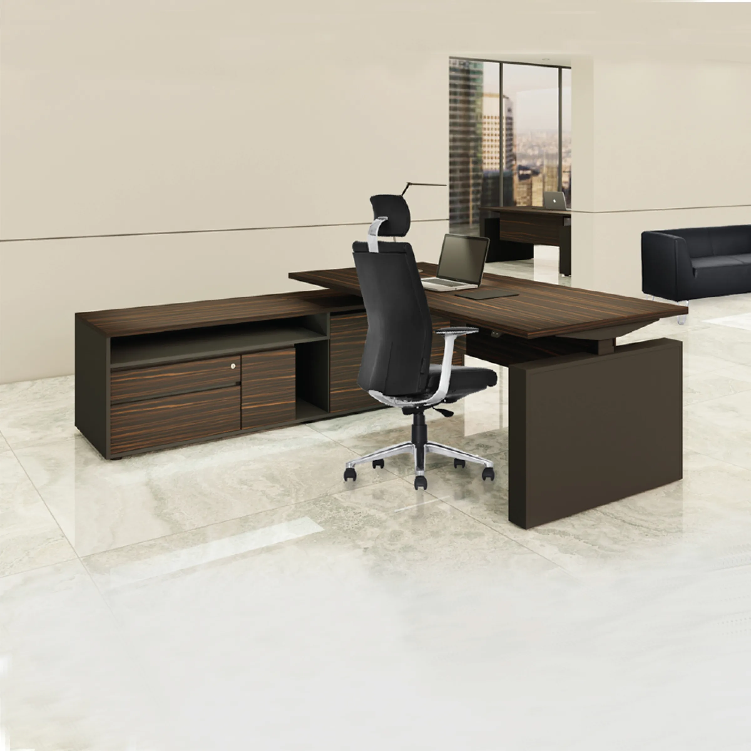 HOUS Director Table c/w Height Adjustable Desk