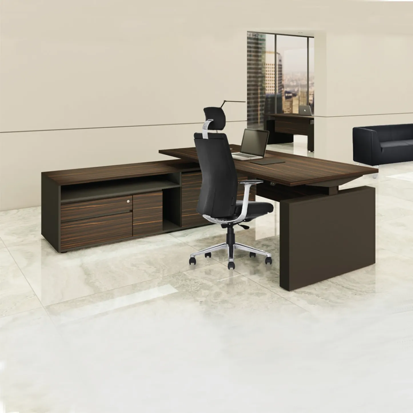 HOUS Director Table c/w Height Adjustable Desk