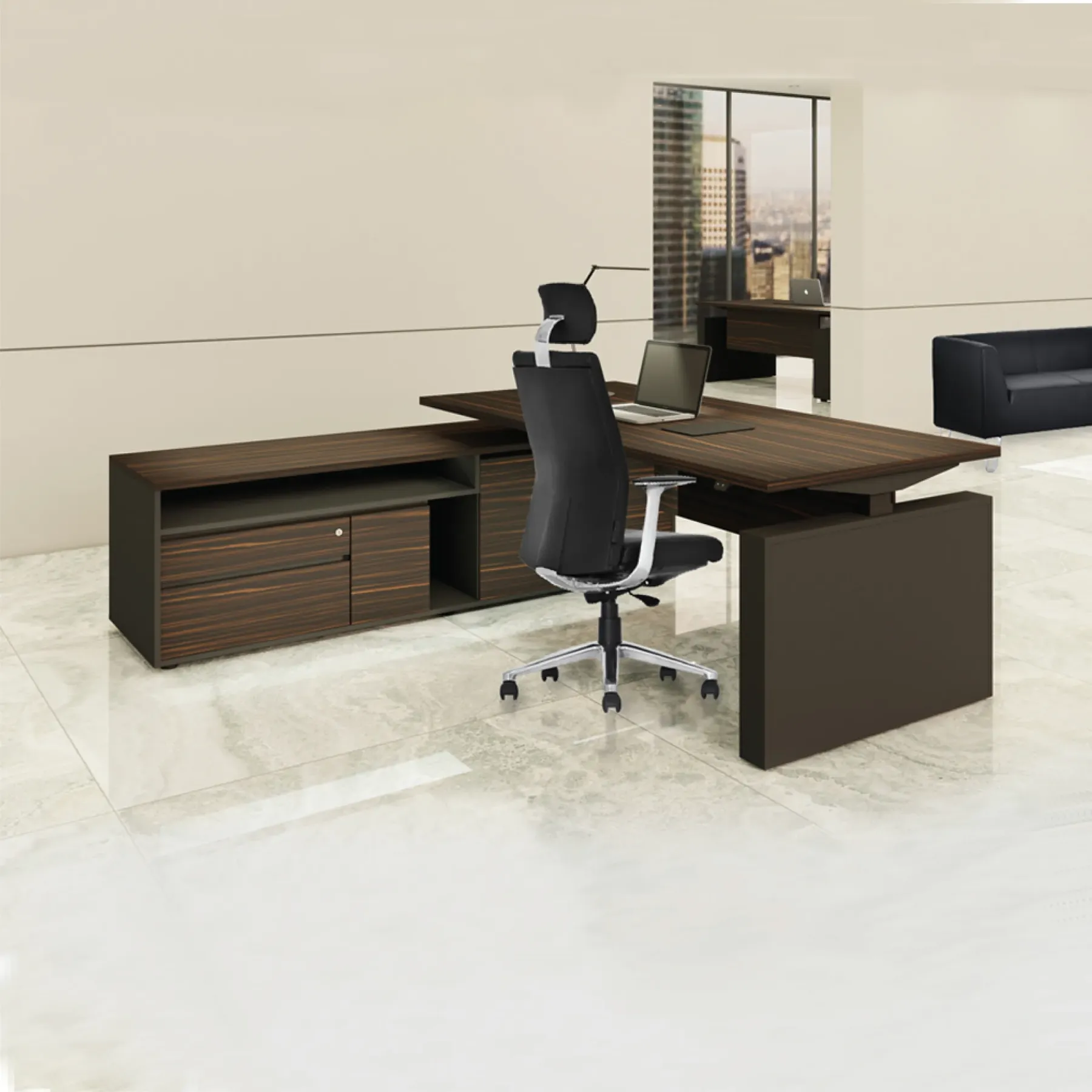HOUS Director Table c/w Height Adjustable Desk