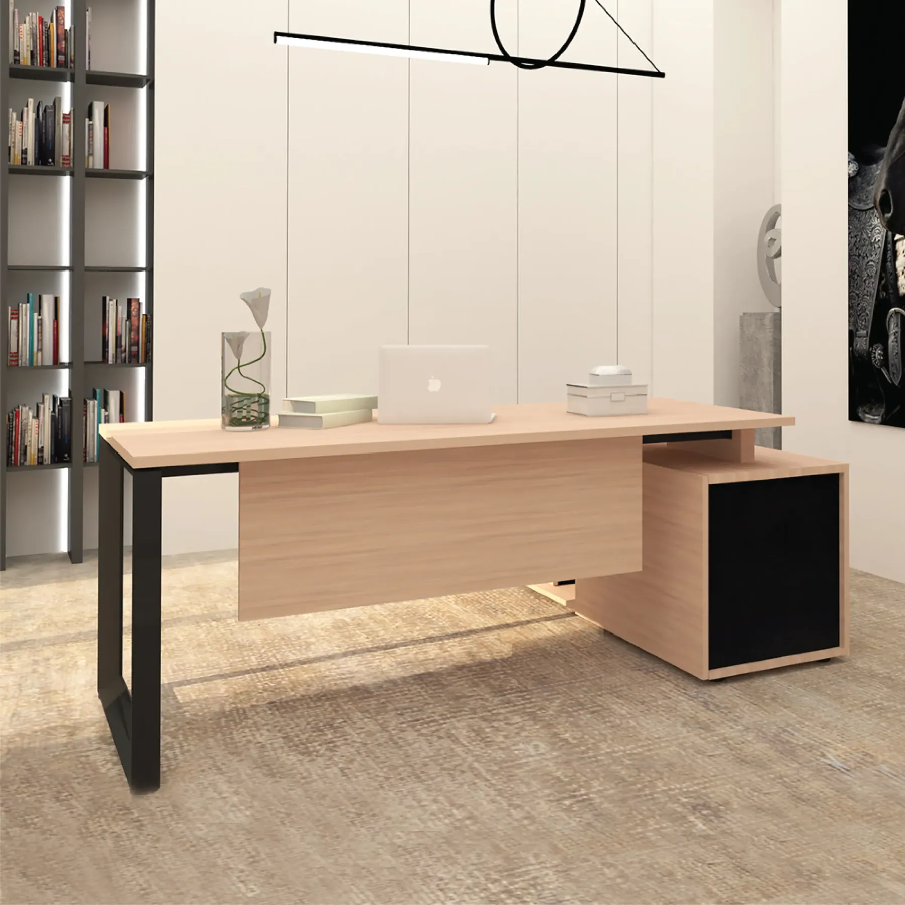 VICA Executive Desk - O Leg