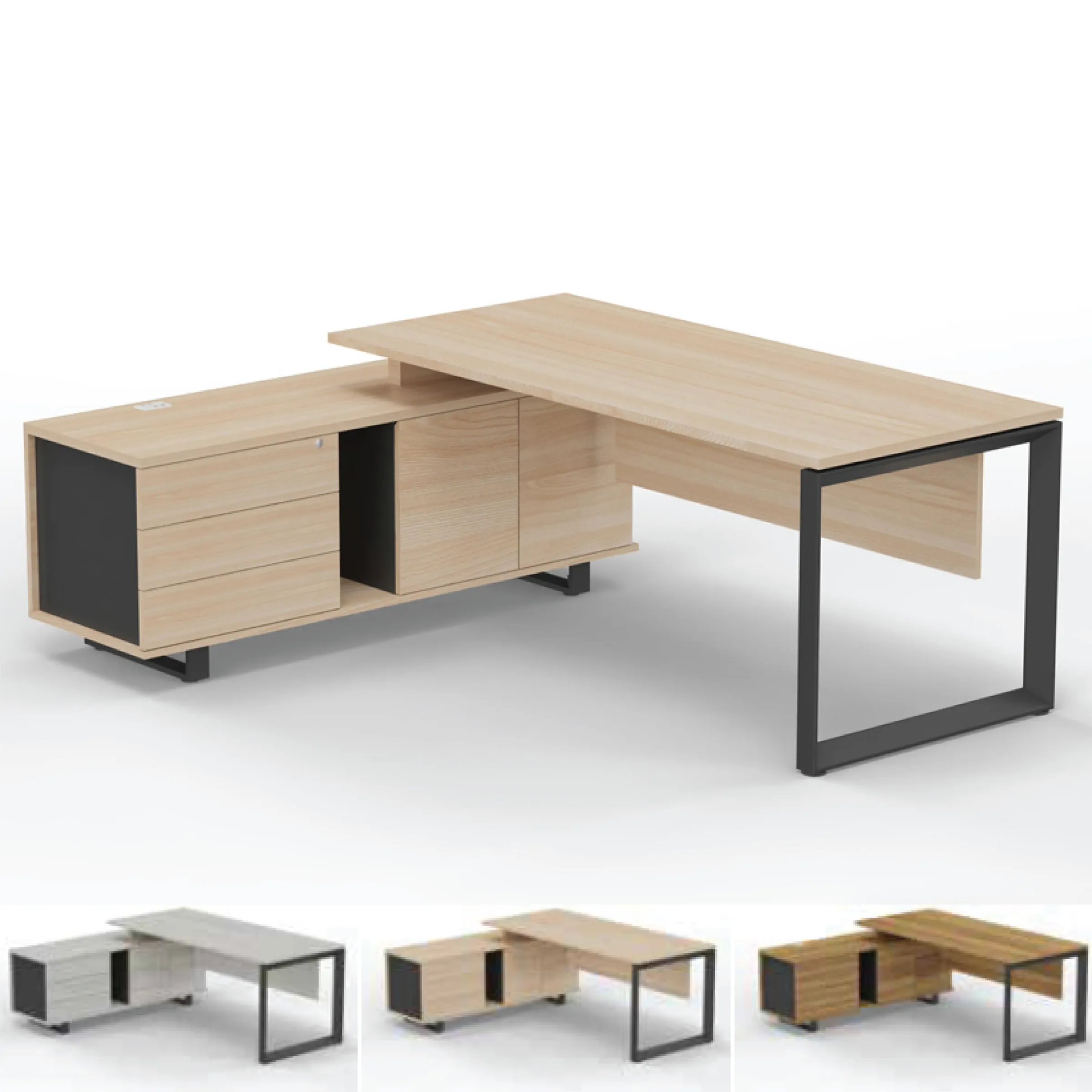 VICA Executive Desk - O Leg