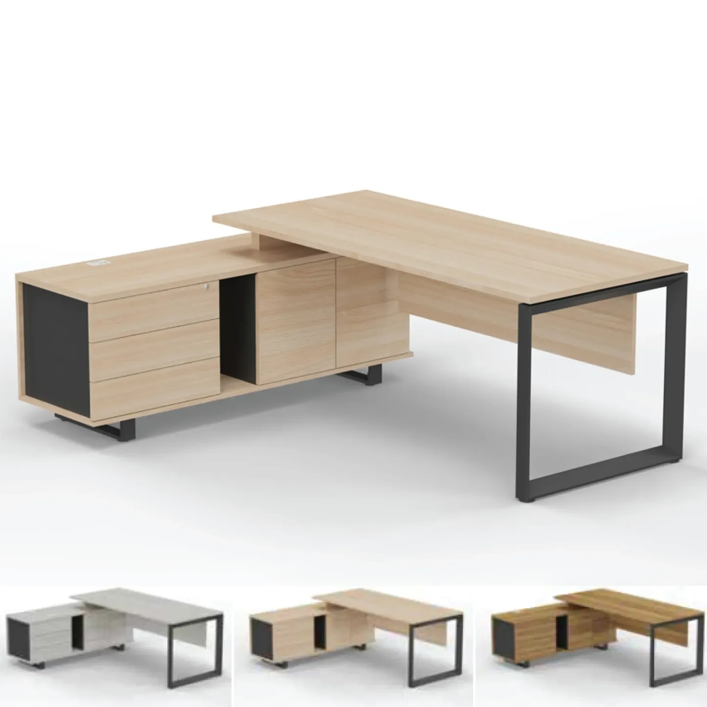 VICA Executive Desk - O Leg
