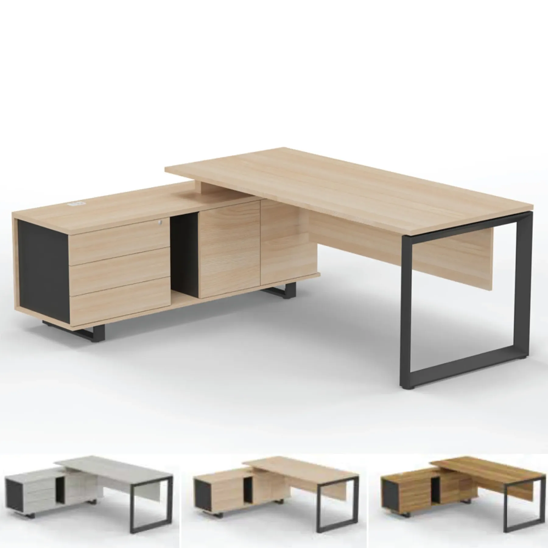 VICA Executive Desk - O Leg