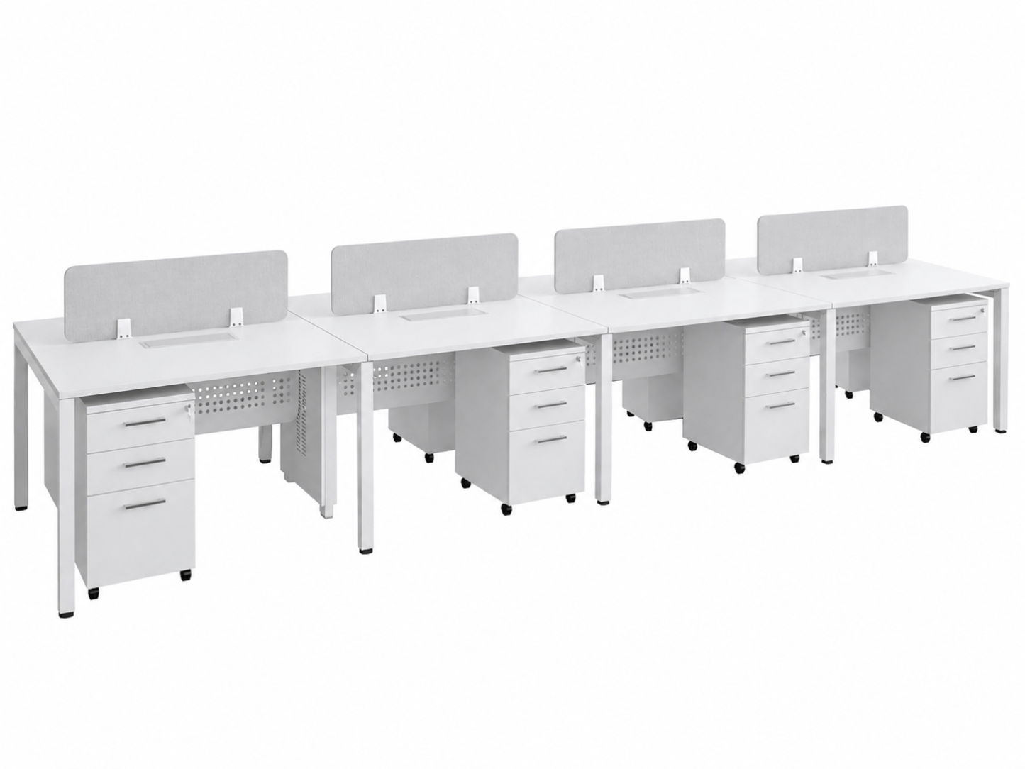 8 Seater Office Workstation - N Leg (Kindly contact us to order)
