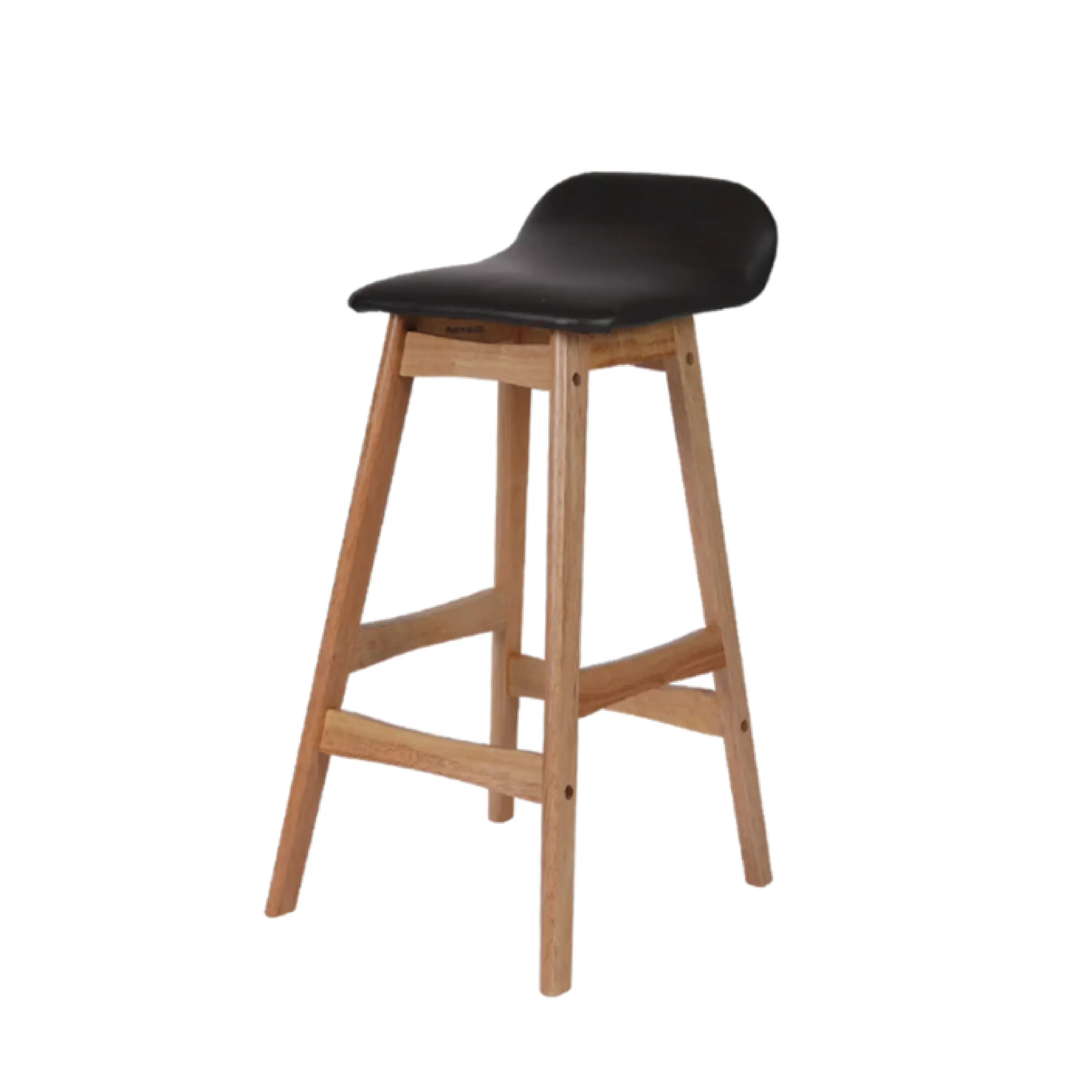 Bar Stool with PU Leather Wrapped Seat
