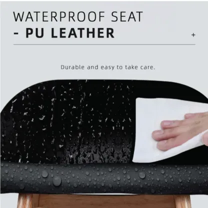 Bar Stool with PU Leather Wrapped Seat