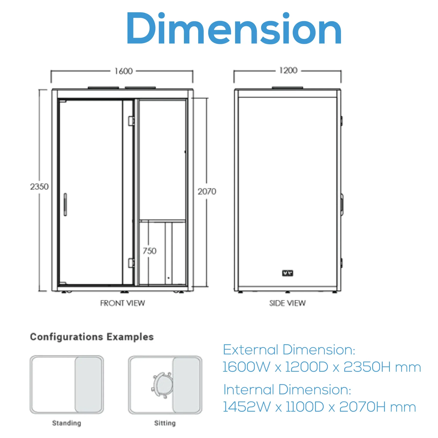 Telepod Plus (up to 2 seaters) - Kindly contact us before ordering