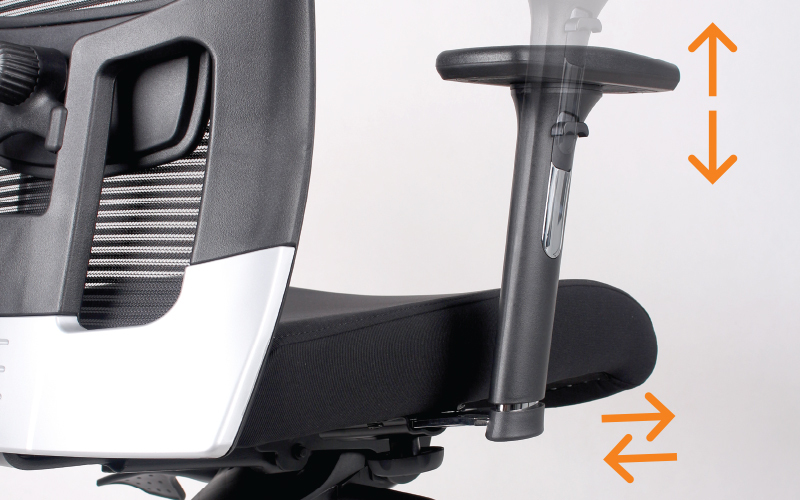 AIRM2 High Back Office Chair with Aluminium Legs (K)