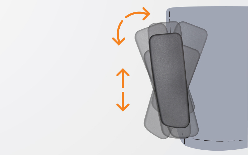 AIRM2 High Back Office Chair with Aluminium Legs (K)