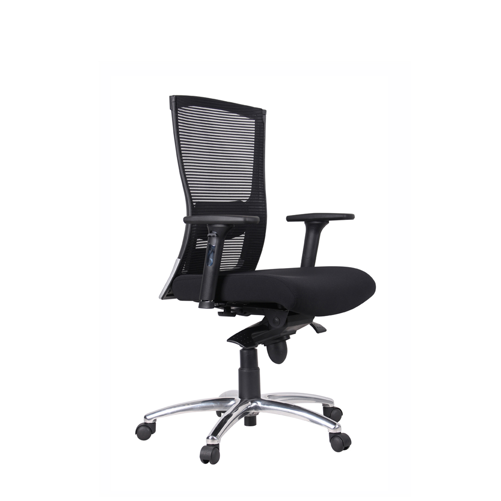AIRM2 Medium Back Office Chair with Aluminium Legs (K)