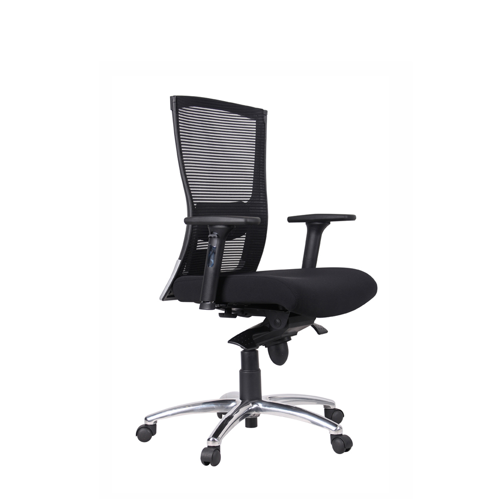 AIRM2 Medium Back Office Chair with Aluminium Legs (K)