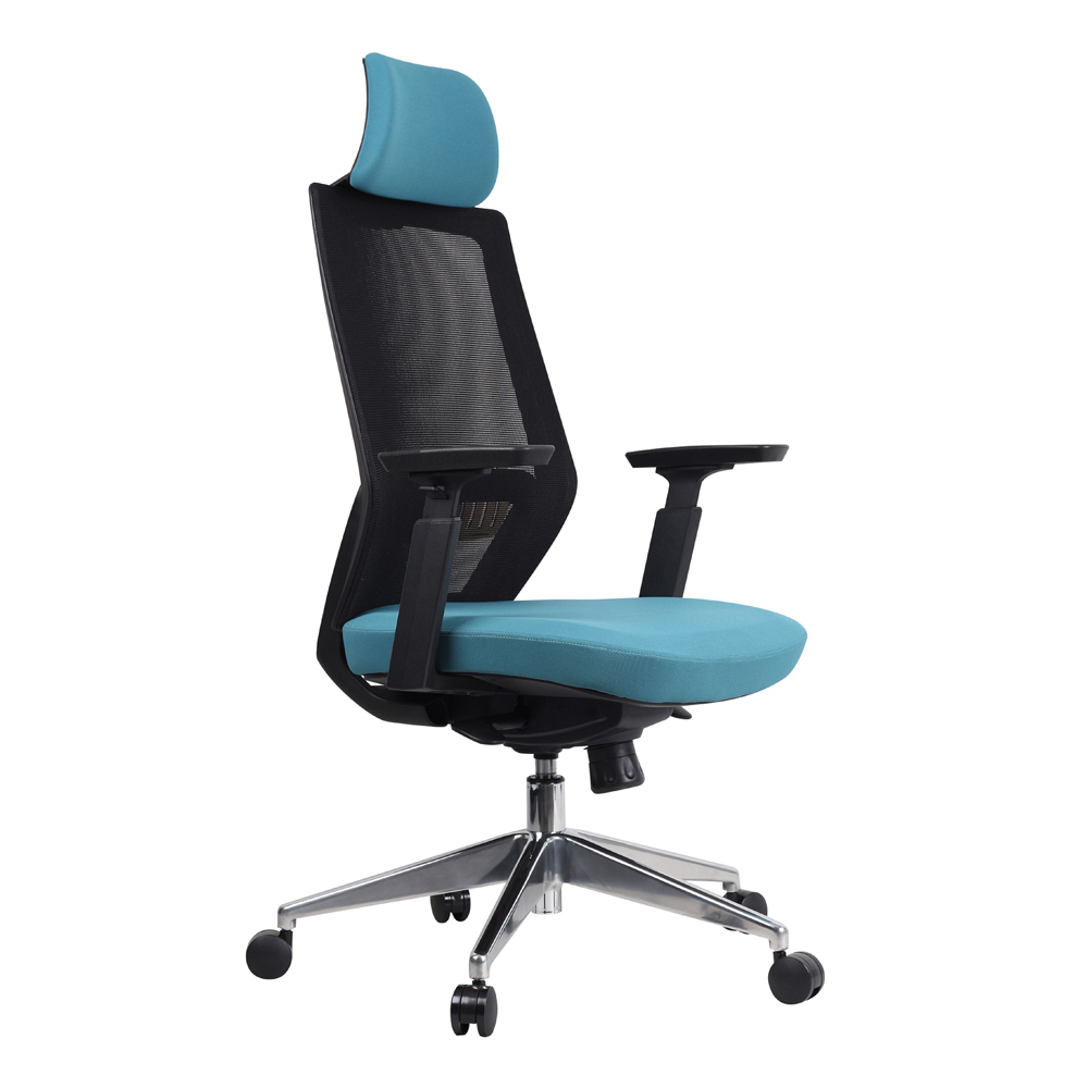 BRU2 High Back Office Chair- With Aluminium Legs (K)