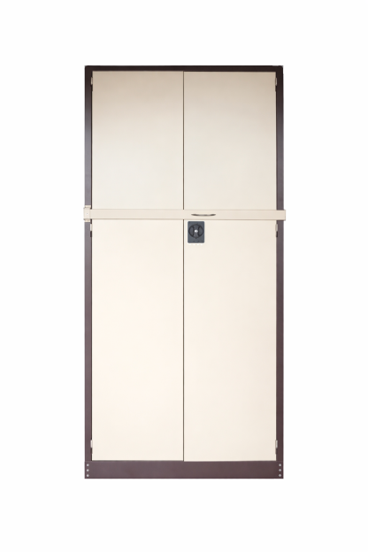 Full Height Cabinet with Steel Swinging Door & Locking Bar
