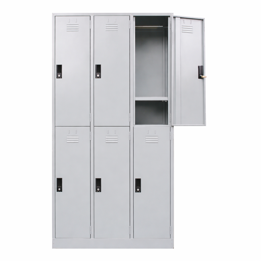 6 Compartment Steel Locker Malaysia | Office & Staff Locker KL Klang Valley