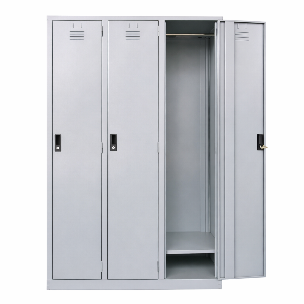 3 Compartment Steel Locker Malaysia | Office & Staff Locker KL Klang Valley
