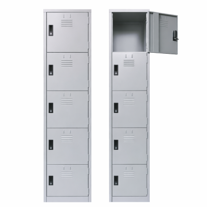 5 Door Compartment Steel Locker Malaysia | Staff Locker KL Klang Valley