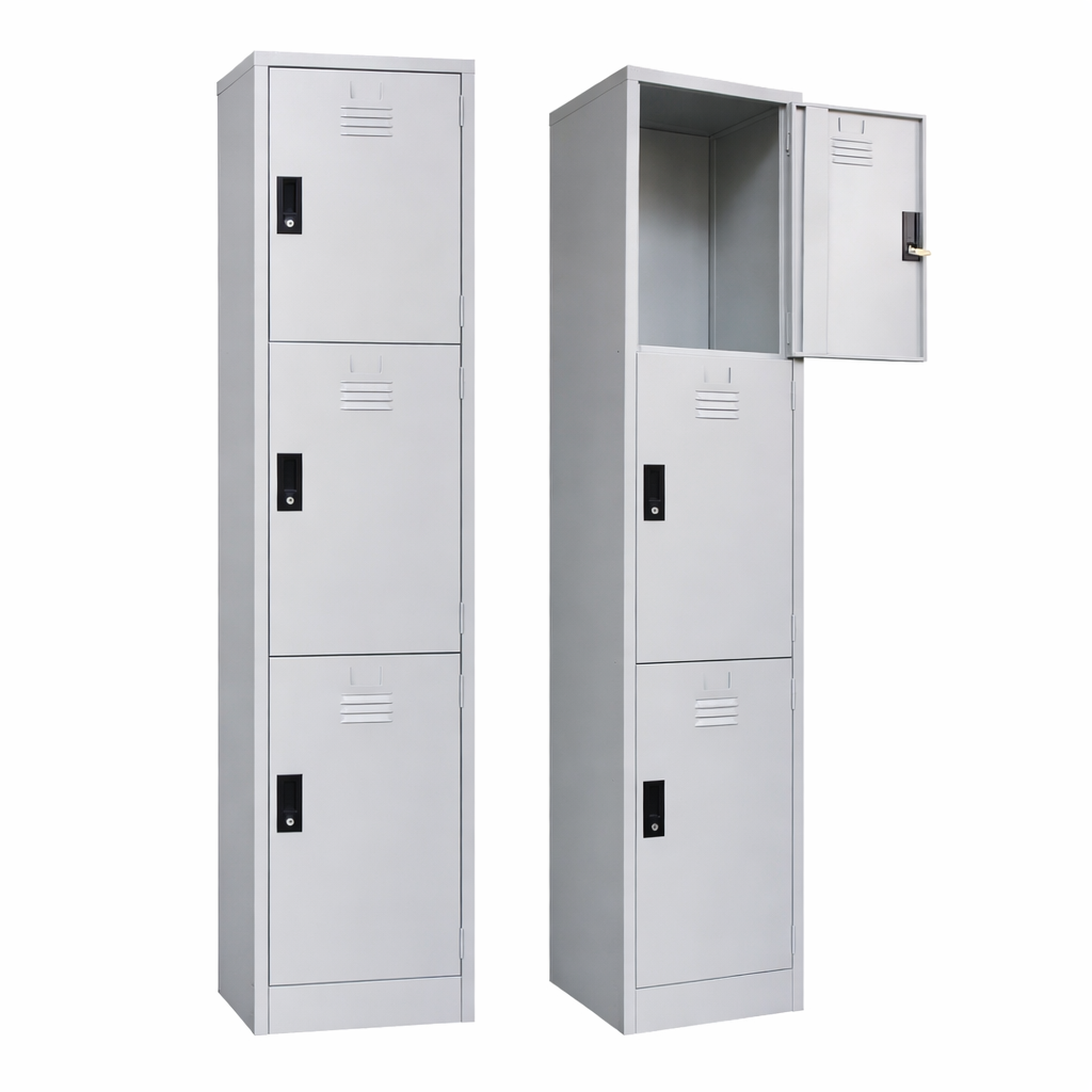 3 Door Compartment Steel Locker Malaysia | Staff Locker KL Klang Valley