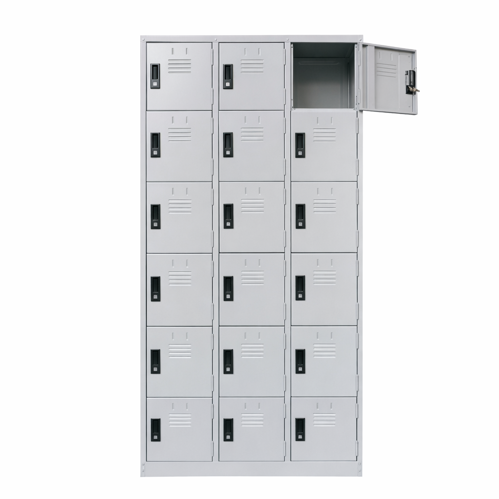 18 Compartment Steel Locker Malaysia | Office & Staff Locker KL Klang Valley