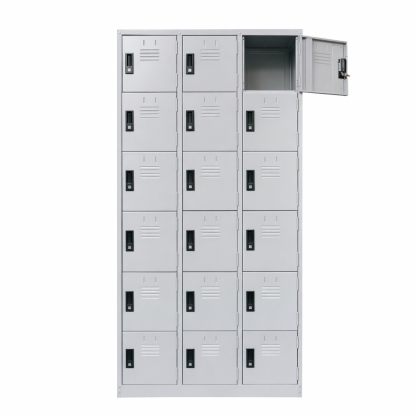 18 Compartment Steel Locker Malaysia | Office & Staff Locker KL Klang Valley