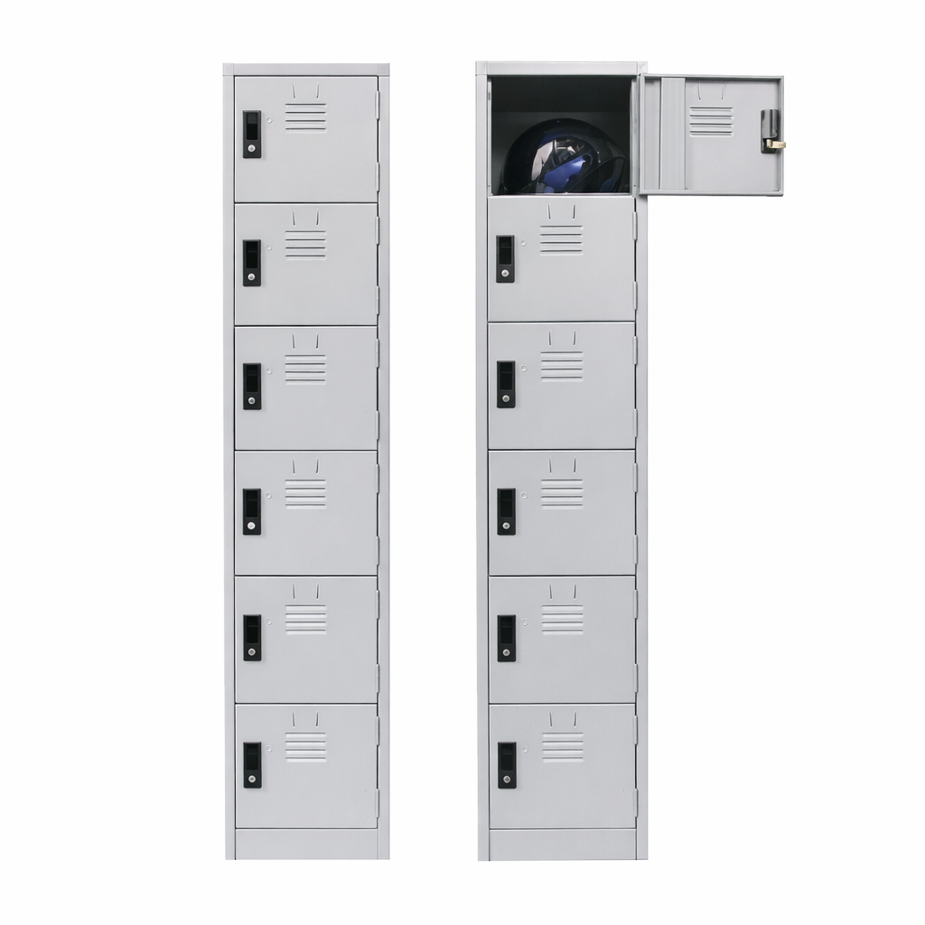 6 Door Compartment Steel Locker Malaysia | Staff Locker KL Klang Valley