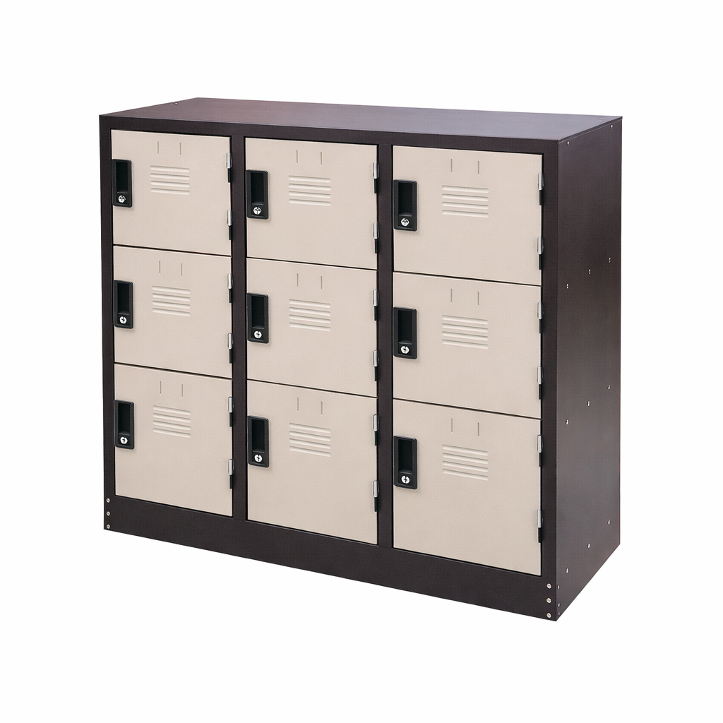 9 Door Compartment Half Height Steel Cabinet