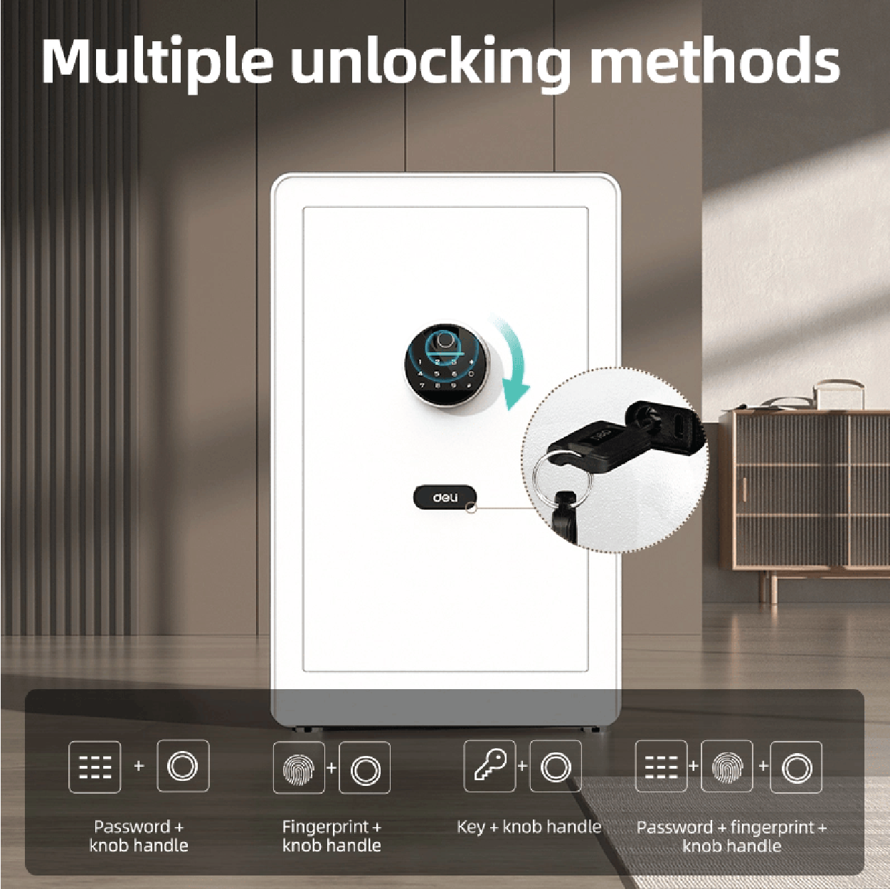 DEL 635 Security Safe - BIOMETRIC FINGERPRINT
