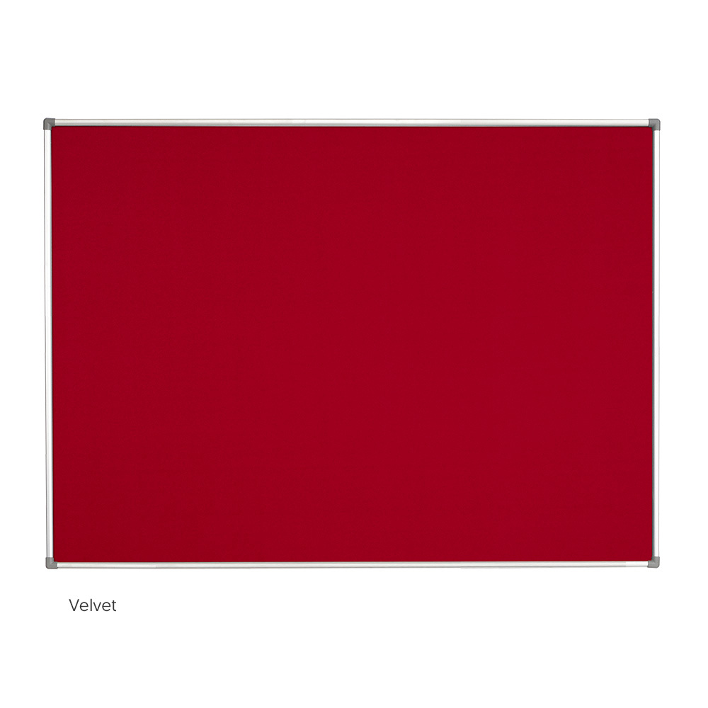 Velvet Notice Board - Aluminium Frame