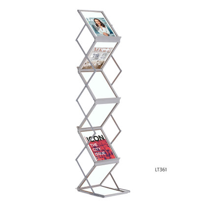 Foldable Brochure Stand – Magazine Display Rack