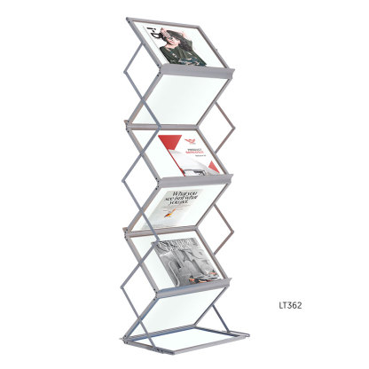 Foldable Brochure Stand – Magazine Display Rack