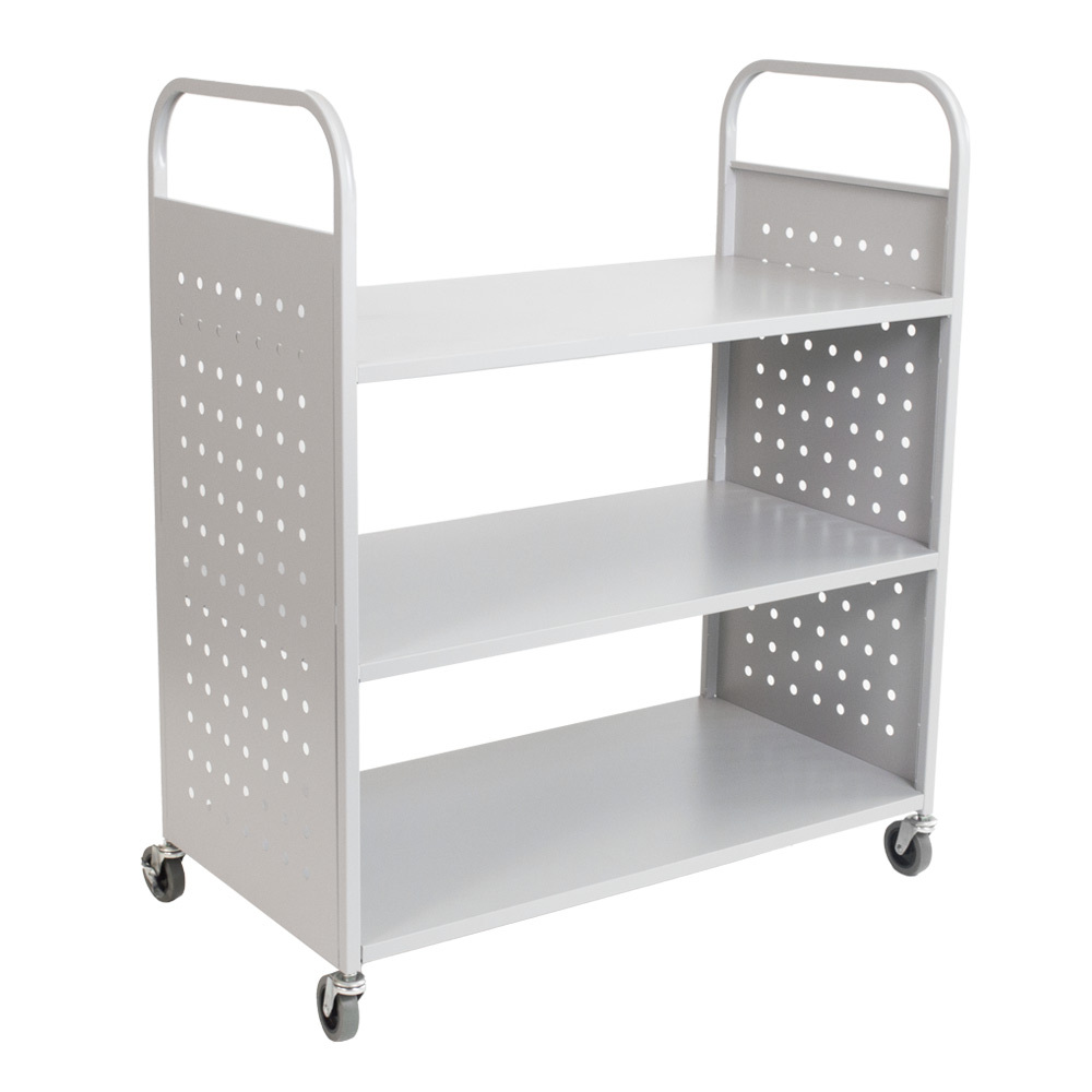 Steel Mobile Book Trolley for Library & School