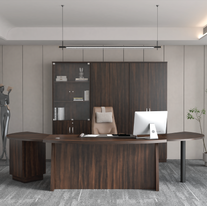 Director Boss Table Set with High Cabinets (EX)